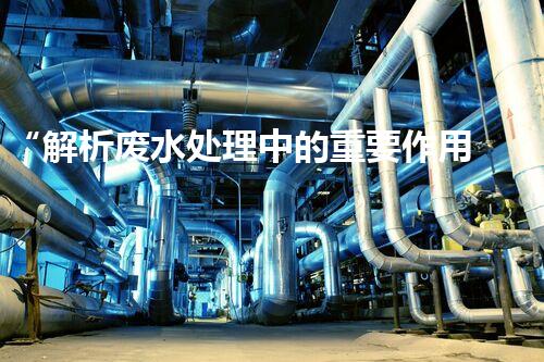 “解析废水处理中的重要作用”