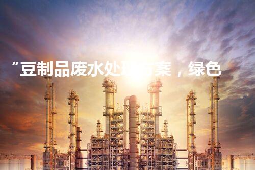 “豆制品废水处理方案，绿色环保新篇章”