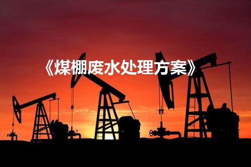 《煤棚废水处理方案》