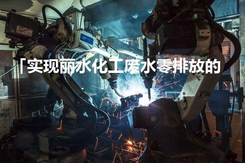 「实现丽水化工废水零排放的成果与路径」