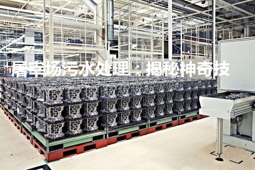 屠宰场污水处理：揭秘神奇技术，从源头净化，呵护环境！