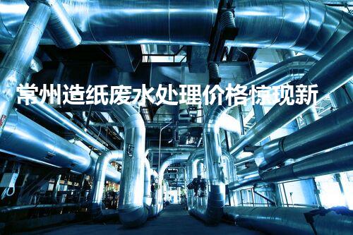 常州造纸废水处理价格惊现新低？背后真相引发业内关注！