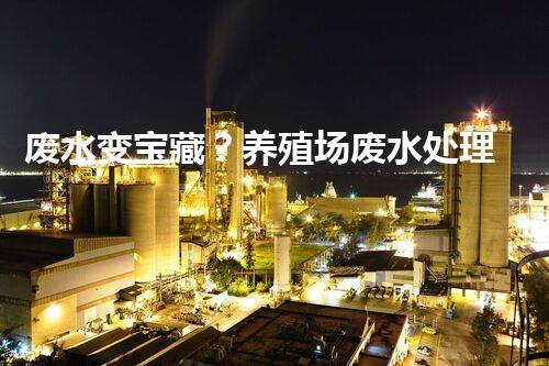 废水变宝藏？养殖场废水处理新技术揭秘