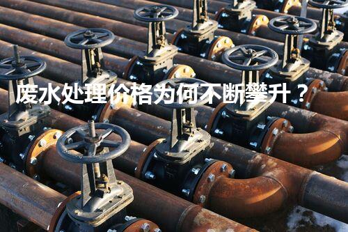 废水处理价格为何不断攀升？
