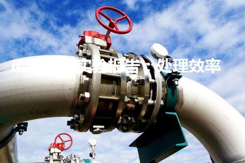 废液处理实验报告：处理效率与经济性的对比分析