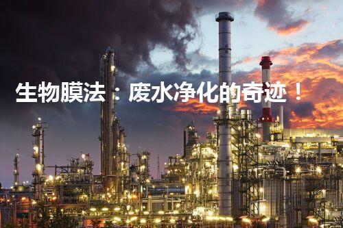 生物膜法：废水净化的奇迹！